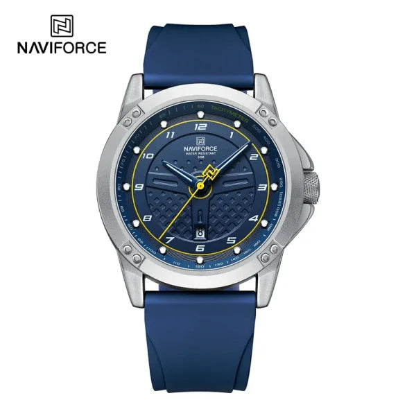 NAVIFORCE Men’s Casual Quartz Watch – Waterproof Sport Wristwatch with Luminous Dial & Silicone Strap - Himpall