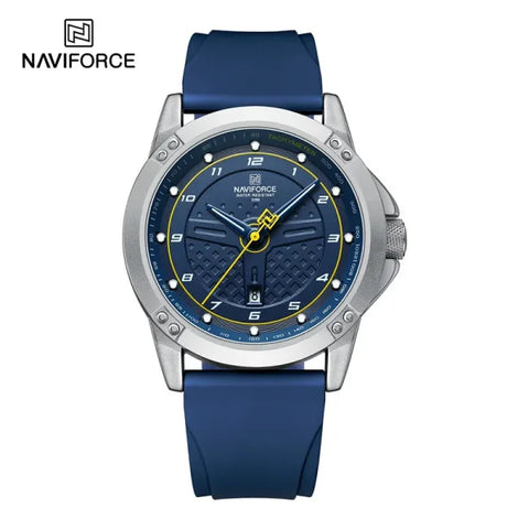 NAVIFORCE Men’s Casual Quartz Watch – Waterproof Sport Wristwatch with Luminous Dial & Silicone Strap - Himpall