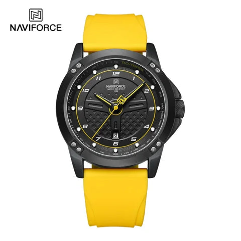 NAVIFORCE Men’s Casual Quartz Watch – Waterproof Sport Wristwatch with Luminous Dial & Silicone Strap - Himpall