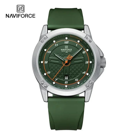 NAVIFORCE Men’s Casual Quartz Watch – Waterproof Sport Wristwatch with Luminous Dial & Silicone Strap - Himpall