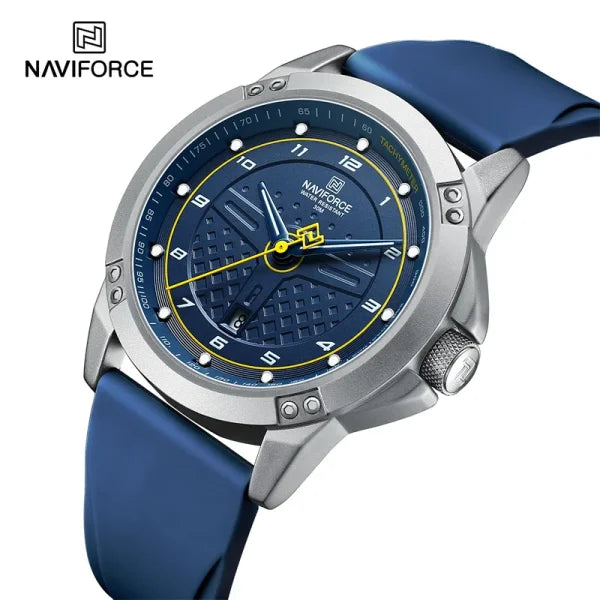 NAVIFORCE Men’s Casual Quartz Watch – Waterproof Sport Wristwatch with Luminous Dial & Silicone Strap - Himpall