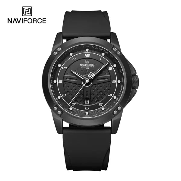 NAVIFORCE Men’s Casual Quartz Watch – Waterproof Sport Wristwatch with Luminous Dial & Silicone Strap - Himpall