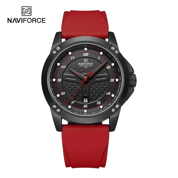 NAVIFORCE Men’s Casual Quartz Watch – Waterproof Sport Wristwatch with Luminous Dial & Silicone Strap - Himpall