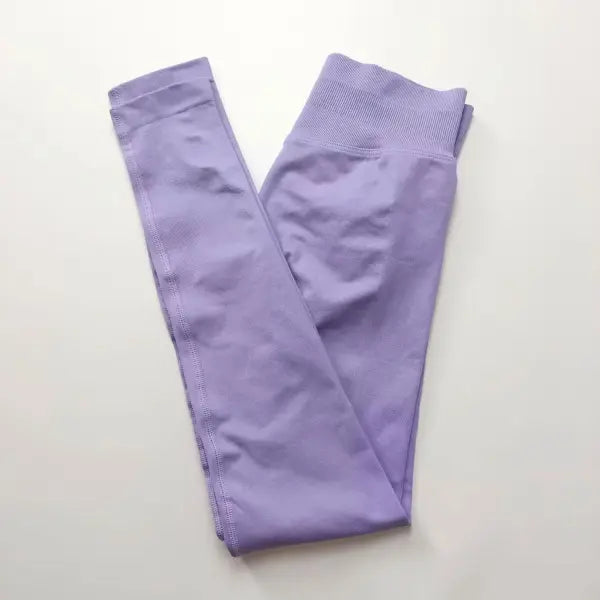 NCLAGEN Impact Leggings Women Seamless Sports Yoga Pants Low Ribbed Band Gym clothes Fitness Workout wear Scrunch Bum