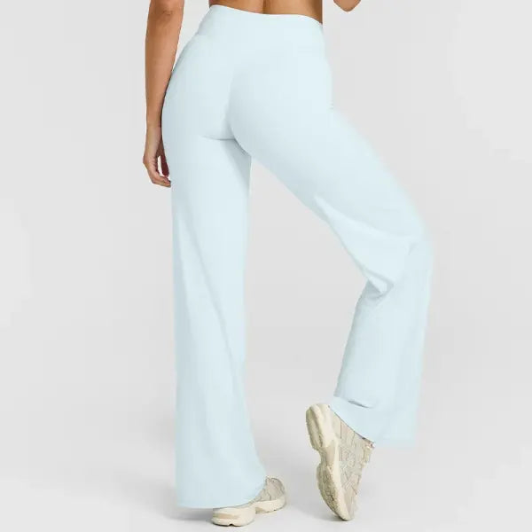 NCLAGEN Women’s Straight-Leg Yoga Pants - Buttery Soft Naked Feel Mid-Waist Sport Trousers for Gym Pilates & Casual