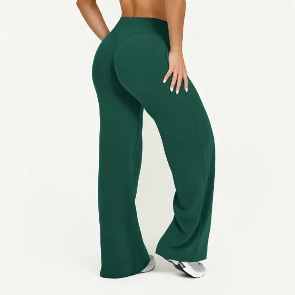 NCLAGEN Women’s Straight-Leg Yoga Pants - Buttery Soft Naked Feel Mid-Waist Sport Trousers for Gym Pilates & Casual