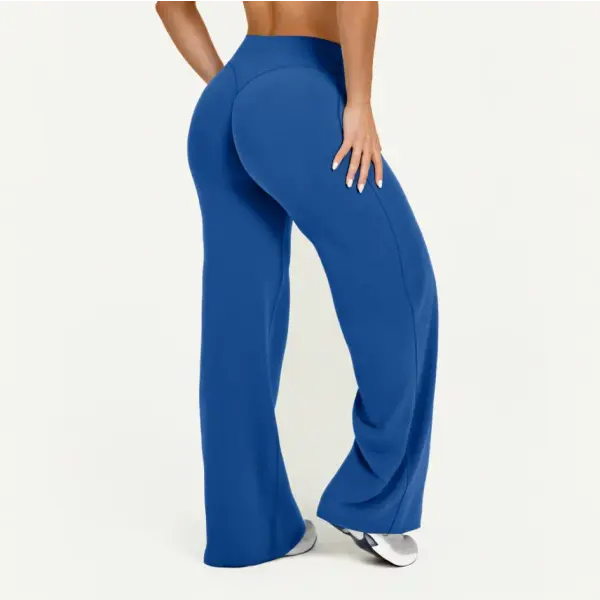 NCLAGEN Women’s Straight-Leg Yoga Pants - Buttery Soft Naked Feel Mid-Waist Sport Trousers for Gym Pilates & Casual