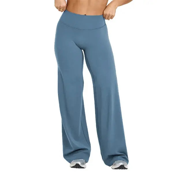 NCLAGEN Women’s Straight-Leg Yoga Pants - Buttery Soft Naked Feel Mid-Waist Sport Trousers for Gym Pilates & Casual Wear