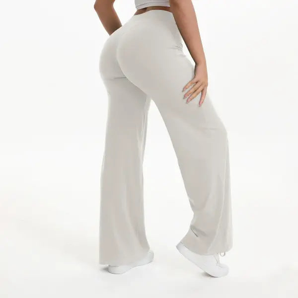 Women’s Ultra Soft Straight Leg Yoga Pants - Buttery Naked Feel Mid-Waist Gym Trousers for Pilates Running & Office