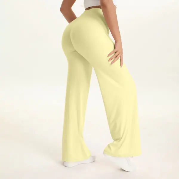 Women’s Ultra Soft Straight Leg Yoga Pants - Buttery Naked Feel Mid-Waist Gym Trousers for Pilates Running & Office
