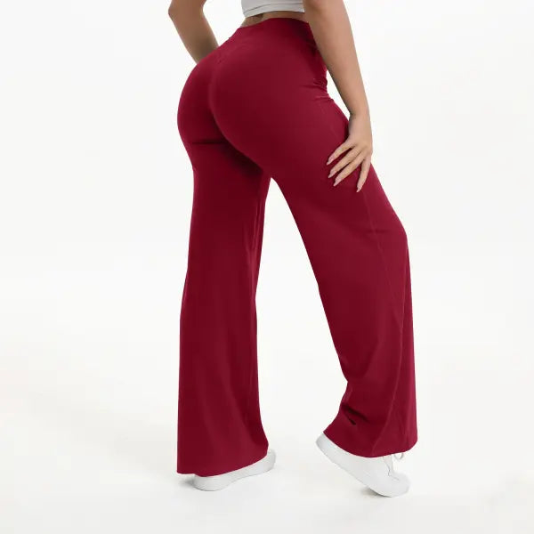 Women’s Ultra Soft Straight Leg Yoga Pants - Buttery Naked Feel Mid-Waist Gym Trousers for Pilates Running & Office