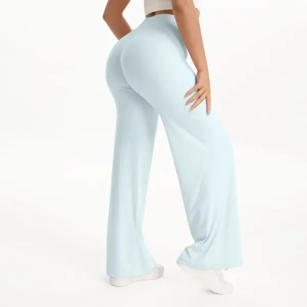 Women’s Ultra Soft Straight Leg Yoga Pants - Buttery Naked Feel Mid-Waist Gym Trousers for Pilates Running & Office