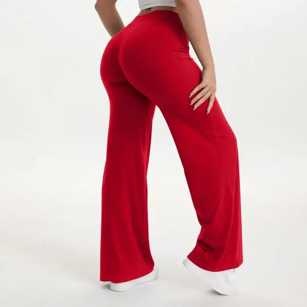 Women’s Ultra Soft Straight Leg Yoga Pants - Buttery Naked Feel Mid-Waist Gym Trousers for Pilates Running & Office