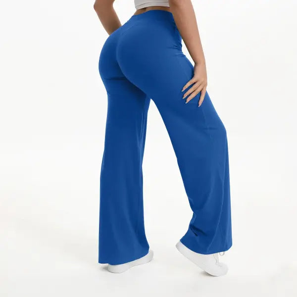 Women’s Ultra Soft Straight Leg Yoga Pants - Buttery Naked Feel Mid-Waist Gym Trousers for Pilates Running & Office