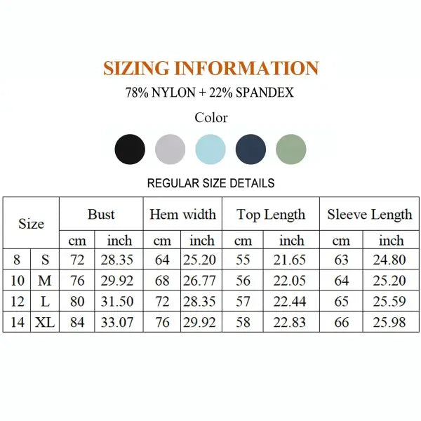 Women’s Long Sleeve Workout Shirt - Slim Fit Winter Yoga Top with Thumbholes - Breathable Dry-Fit Running & Gym Base