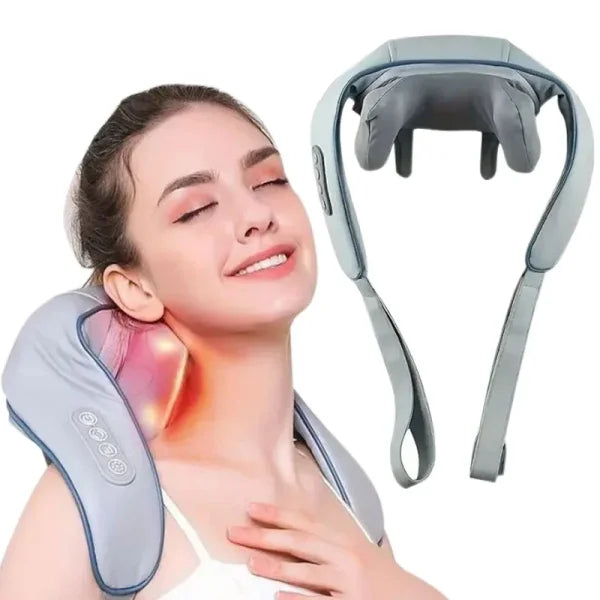 Neck and Shoulder Massage Shawl – 6D Heating & Kneading Wearable Massager - Himpall