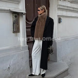 Neo Mint 2025 Brand Fashion Faux Fur Sable Vest Crop Top Autumn Winter Turtleneck Eco Mink Fur Tank Tops Sleeveless