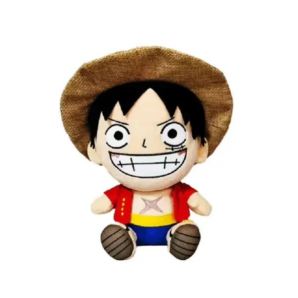 NEW 25cm One Piece Anime Figure Zoro Luffy Chopper Plush Toys Cute Cartoon Plushie Stuffed Dolls Pendant Kids Xmas