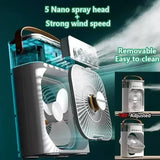 New 3 In 1 Fan AIr Conditioner Household Mini Air Cooler LED Night Light Portable Humidifier Air Adjustment Fan Office
