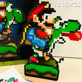 New 71438 Building Block Set - Super Mario World: Mario & Yoshi 3D Puzzle Model - Creative Building Toy for Kids &