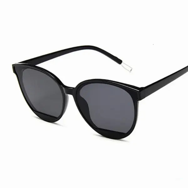 Vintage Metal Fashion Sunglasses UV400 Protection - 4 Black Gray / As Picture