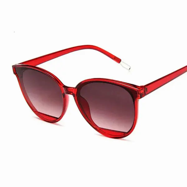 Vintage Metal Fashion Sunglasses UV400 Protection - 8 Wine Red / As Picture
