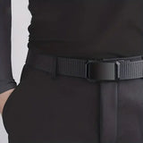New Automatic Buckle Belt Canvas Tactical Workwear Casual Outdoor Military Training Pants Belt For Men
