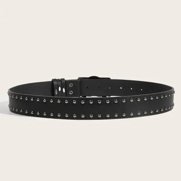 New Belts For Women High Quality Luxury Brand Punk Goth Rivet Black Jeans Unisex Men Belt Paw Skull Buckle Waistband