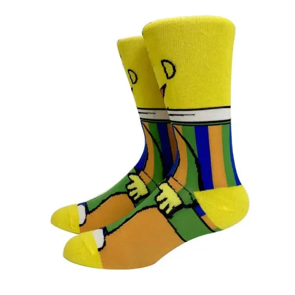 Socks high quality knit cotton Disney cartoon design long men - KF-42 / Size 36-45
