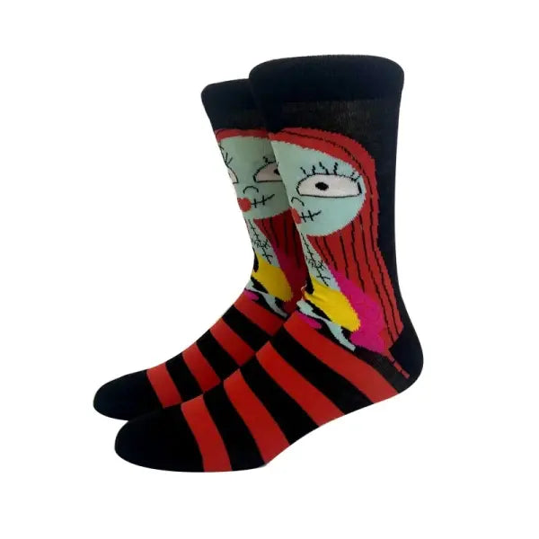 Socks high quality knit cotton Disney cartoon design long men - KF-10 / Size 36-45