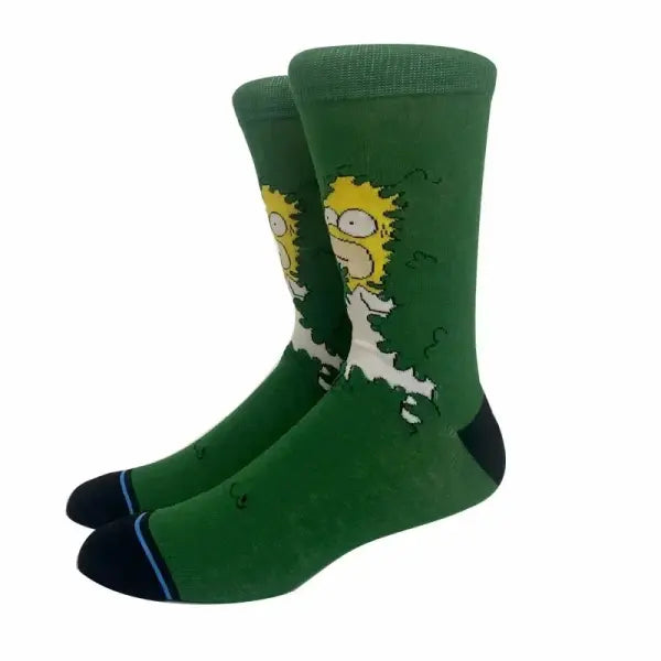 Socks high quality knit cotton Disney cartoon design long men - KF-152 / Size 36-45