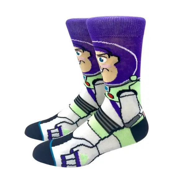 Socks high quality knit cotton Disney cartoon design long men - KF-11 / Size 36-45