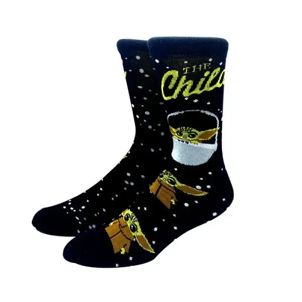 Socks high quality knit cotton Disney cartoon design long men - KF-5 / Size 36-45