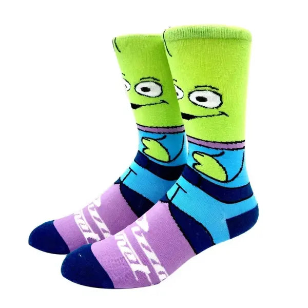 Socks high quality knit cotton Disney cartoon design long men - KF-101 / Size 36-45