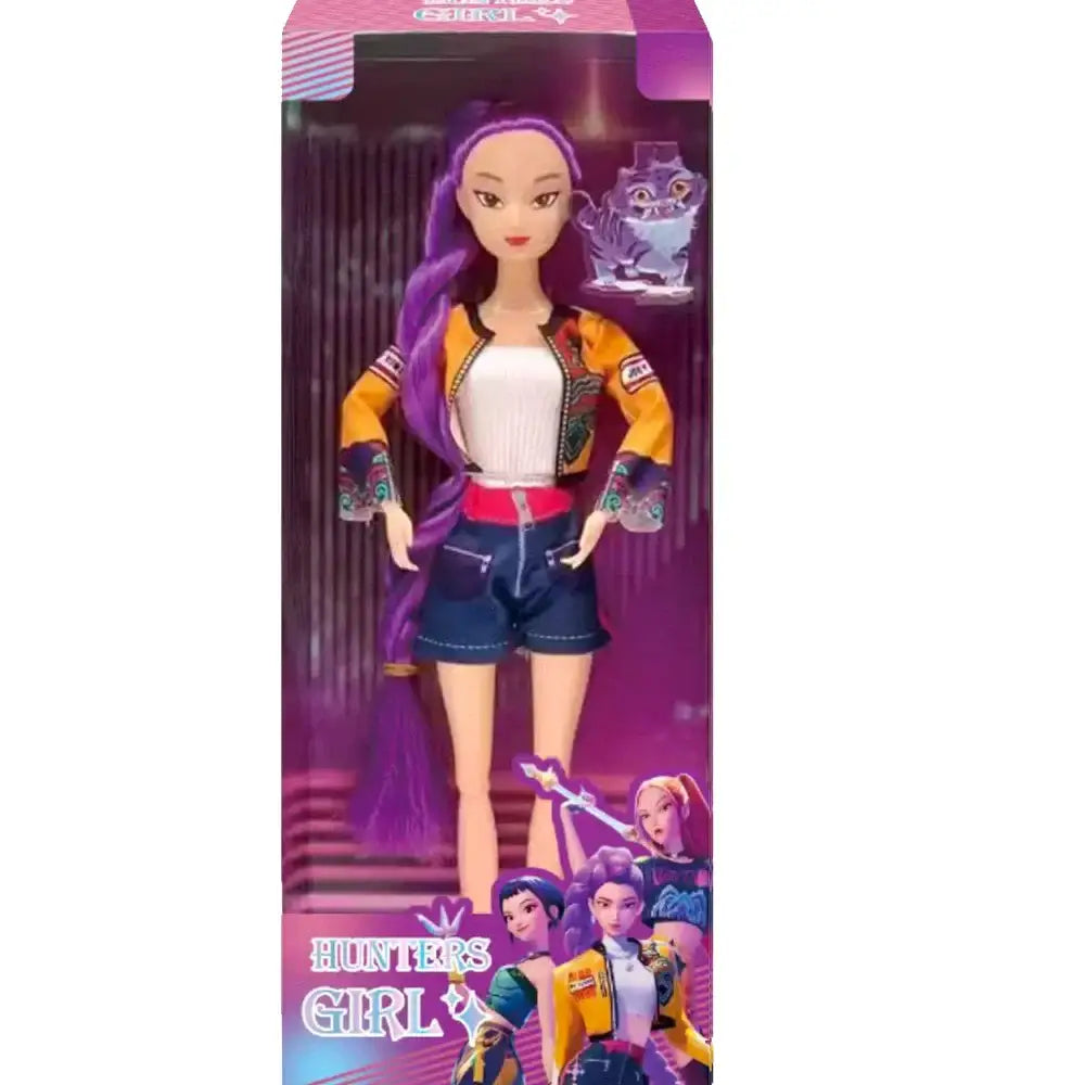 NEW Doll Toys Kpop Demon Hunters Action Figure Toy Rumi Mira Zoey Beautiful Princess Baby Girl Dolls Plastic DIY Toy