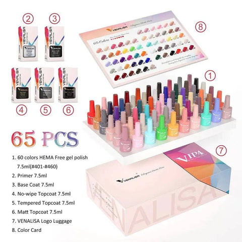 New Fashion Color Gel Polish Kit Nail Polish & Art Design Whole Set