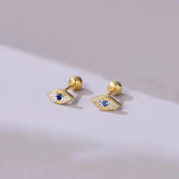 Heart Stud Earrings for Women – Hypoallergenic Screw Back Cartilage Helix Piercing Jewelry Gift - AED18-6 / 1 Pair