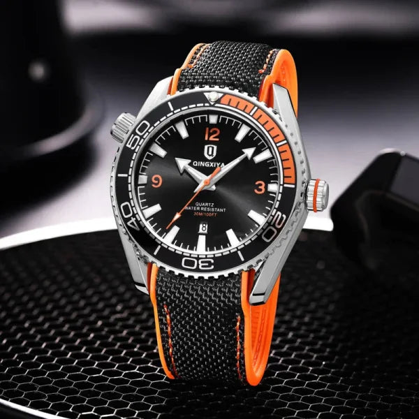 New Fashion Quartz Watch for Men – Sports Silicone Strap Waterproof Luminous - Himpall
