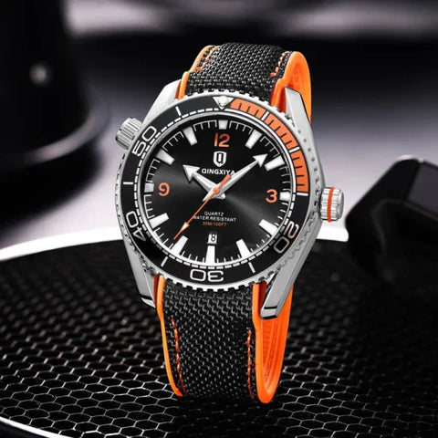 New Fashion Quartz Watch for Men – Sports Silicone Strap Waterproof Luminous - Himpall