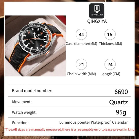New Fashion Quartz Watch for Men – Sports Silicone Strap Waterproof Luminous - Himpall
