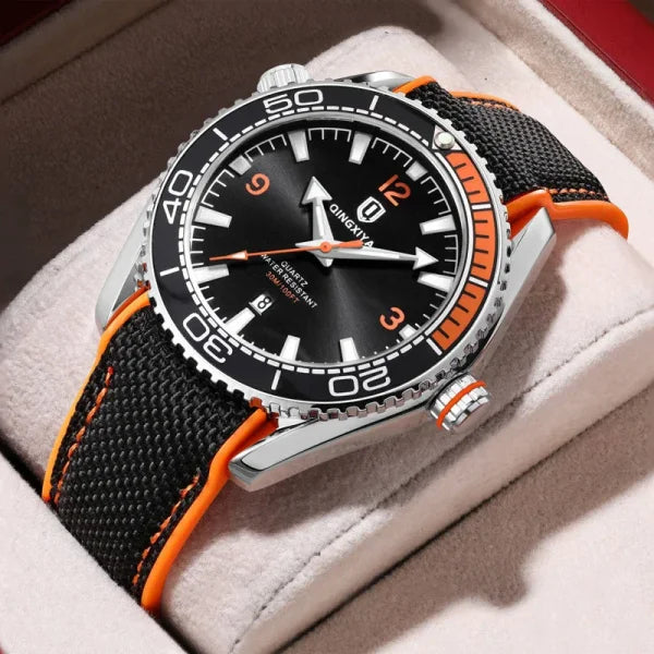 New Fashion Quartz Watch for Men – Sports Silicone Strap Waterproof Luminous - Himpall