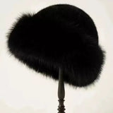New Fluffy Fur Bucket Hat For Women Plush Fisherman Hat Warm Women’s Winter Hat Thicken Cold Snowy Day Panama Cap