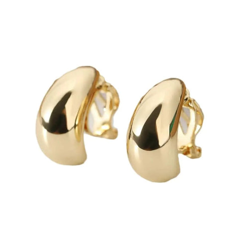 New French Light Luxury Droplet Ear Clip: No Ear Holes Neede