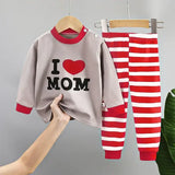 New Kids Boys Girls Pure Cotton Pajamas Cute Cartoon Long Sleeve Pyjamas Toddler Baby Autumn Sleepwear Children’s