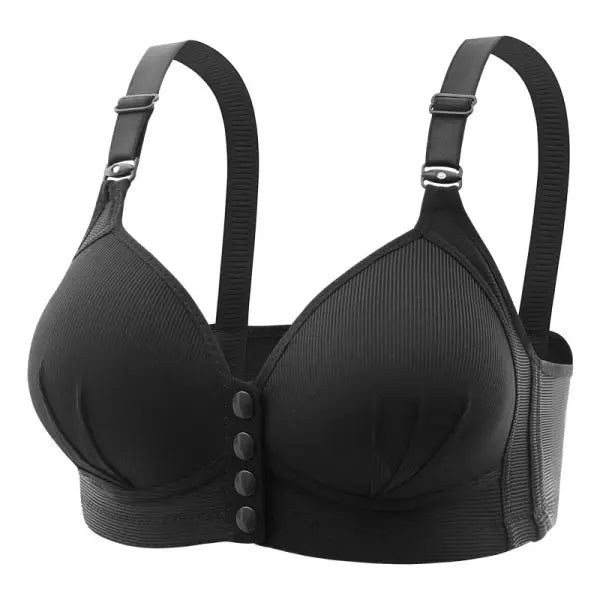 New Large Size Front Buckle Sexy Push up WOMEN’S Bra Adjustable Thin Cup Breathable Comfortable Middle-aged Mom Ladies