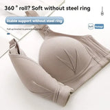 New Large Size Front Buckle Sexy Push up WOMEN’S Bra Adjustable Thin Cup Breathable Comfortable Middle-aged Mom Ladies