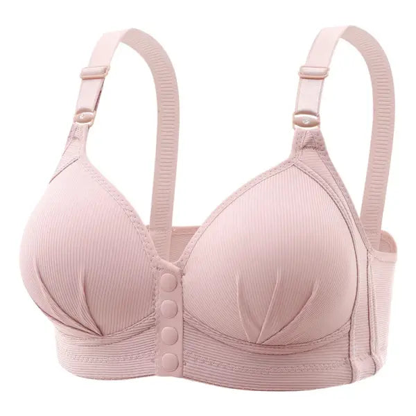 New Large Size Front Buckle Sexy Push up WOMEN’S Bra Adjustable Thin Cup Breathable Comfortable Middle-aged Mom Ladies