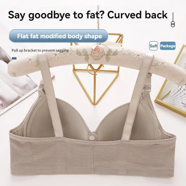 New Large Size Front Buckle Sexy Push up WOMEN’S Bra Adjustable Thin Cup Breathable Comfortable Middle-aged Mom Ladies