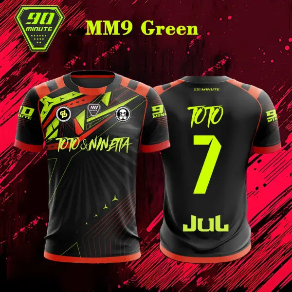 New Maillot JUL T-shirt Summer Youth Breathable And Quick-drying Training Football Shirts Unisex Custom Sports 90