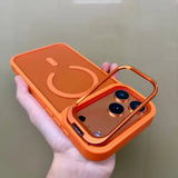 New Matte Translucent Magnetic Case For iPhone 17 16 15 14 13 12 Pro Max 17Air Metal Bracket For Magsafe Wireless